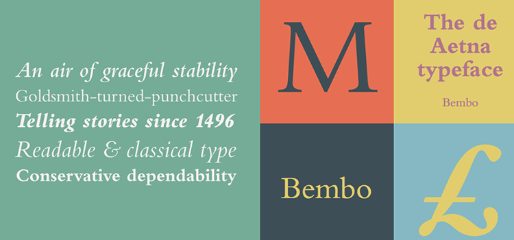 Font For Designer Bembo
