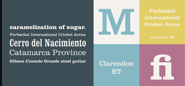 Font For Designer Clarendon