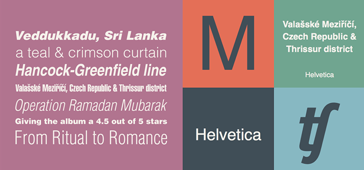Font For Designer Helvetica
