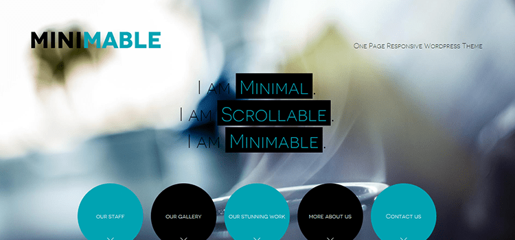 Minimable HTML Template