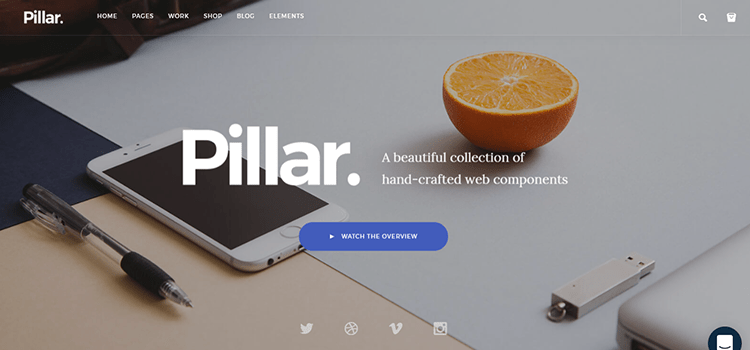Pillar HTML Template