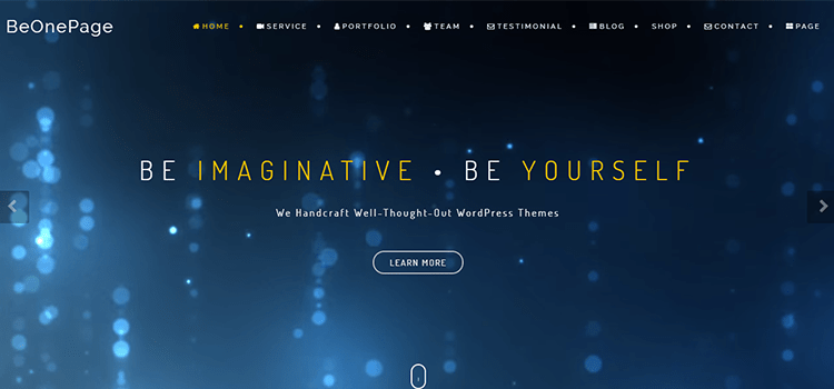 BeOnePage HTML Template