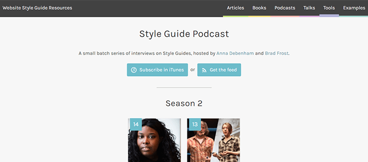 Web Design Podcast Style Guide Podcast